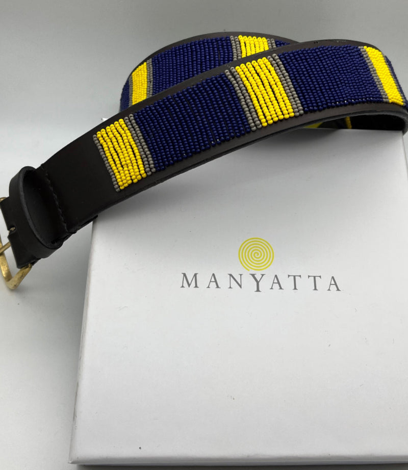 Navy blue, yellow and grey - size 34 only